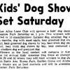 Disneyland Dog Show Press Clipping, March 1958
