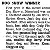 Disneyland Dog Show Press Clipping, April 1959