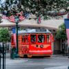 Disney California Adventure Red Car Trolley July 2012