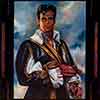 Kenneth Kendall painting of Steve Reeves in Morgan the Pirate