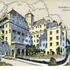Chateau Marmont vintage 1940 postcard