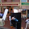 Shooting a commercial on Main Street, May 2007