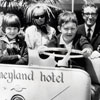 Disneyland Hotel with Peter Sellers and family, April 1964 photo
