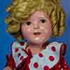 Composition Shirley Temple 16 inch Baby Take A Bow doll