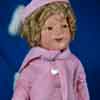 Shirley Temple 25 inch composition doll wearing Bright Eyes outfit