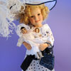 Danbury Mint Shirley Temple Bright Eyes porcelain doll by Elke Hutchens photo