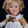 13 inch Ideal composition Shirley Temple Littlest Rebel doll