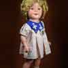 Shirley Temple Ideal 18 inch composition doll wearimg Poor Little Rich Girl Emblem Dress