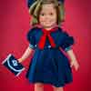 Shirley Temple 1972 Ideal vinyl doll wearing Danbury Mint Poor Little Rich Girl sailor outfit