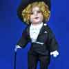 Shirley Temple 18 inch makeupdoll wearing custom-made Young People Fifth Avenue Tuxedo by Lolly