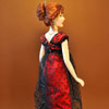 Franklin Mint Titanic Red and Black Gown Rose doll