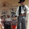 Disneyland Golden Horseshoe photo with Sheriff Lucky, 1950s