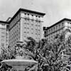 Biltmore Hotel in Pershing Square, Los Angeles vintage photo