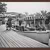 Adventureland Jungle Cruise dock area, August 1956