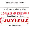 Lilly Belle VIP car at Disneyland, February 2013