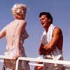 Marilyn Monroe and Tony Curtis in Some Like It Hot 1959 photo with Billy Wilder at left
