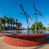Palm Springs Rainmaker fountain June 2017