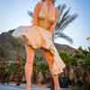 Palm Springs Forever Marilyn Monroe statue, February 2022