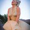 Palm Springs Forever Marilyn Monroe statue, February 2022