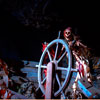 Disneyland POTC Pirate skeleton steering ship photo, May 2012