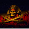 Jolly Roger in Disneyland Pirates of the Caribbean attraction photo, February 2013