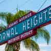 Normal Heights sign, June 2013