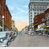 Vintage Broughton Street in Savannah postcard
