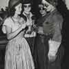 Shirley Temple and shipyard workers Vera Haverfield and Myrtle Lee Richardson, California Shipbuilding Corporation, June 1943