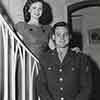 Shirley Temple and John Agar announce engagement, 1945