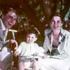 Don DeFore Village Church of Westwood fundraiser with Anthony Caruso, wife Tonia, and son Tonio, 1951