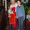 Tippi Hedren with her grandchildren, Carafe Restaurant, West Hollywood, December 2001