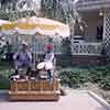 Teddy & Kenny Disneyland shoeshine boys near Plaza Inn, July 1960