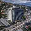 Hyatt and Chateau Marmont hotels, Sunset Boulevard, 1980