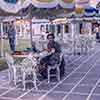 Disneyland New Orleans Street patio, 1955
