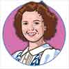 Shirley Temple caricature from Young People by Dave DeCaro