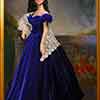 Scarlett O'Hara Tonner Portrait doll wearing Franklin Mint Portrait outfit