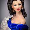 Scarlett O'Hara Tonner Portrait doll wearing Franklin Mint Portrait outfit