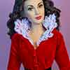 Franklin Mint Gone with the Wind Scarlett O'Hara doll Red Robe outfit