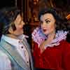 Franklin Mint Gone with the Wind vinyl Rhett Butler doll and Scarlett O'Hara doll in Red Robe outfit