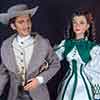 Tonner convention Rhett Butler doll and Tonner Scarlett O'Hara doll wearing Franklin Mint Rhett's Promise outfit