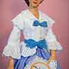 GScarlett O'Hara doll wearing Franklin Mint Gone with the Wind Sewing Circle outfit