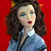 Gene Marshall doll wearing Franklin Mint Gone with the Wind Scarlett O'Hara Shanty Town outfit