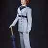 Franklin Mint Titanic Rose Blue and White Boarding Suit vinyl doll