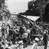 Filming The Magnificent Fraud in Balboa Park, 1939