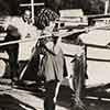 Shirley Temple fishing in British Columbia, August 1936