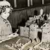 Shirley Temple attends the Holy Land model presentation, 1937