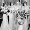 Toshi Mori, Patricia Ellis, Gloria Stuart, Anita Louise, and Shirley Temple, Wampus Baby Stars benefit, June 1933