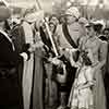 Cesar Romero, Victor McLaglen, Shirley Temple, and June Lang, Wee Willie Winkie, 1937