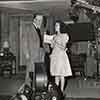 Monty Woolley and Shirley Temple filming Since You Went Away, 1944