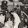 Claudette Colbert, Joseph Cotten, and director John Cromwell at far right, Since You Went Away, 1944